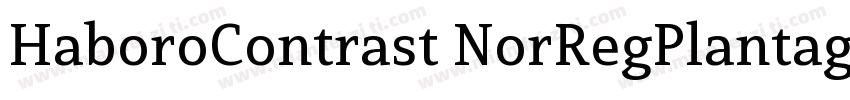 HaboroContrast NorRegPlantagenetChe字体转换